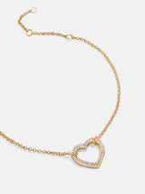 BaubleBar Sabrina 18K Gold Motif Bracelet - Heart - 
    Cubic zirconia, 18K gold plated sterling silver