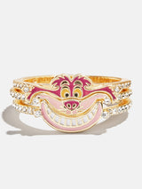 BaubleBar Disney Cheshire Cat Ring Set - Gold/Pink - 
    Set of three Alice in Wonderland rings