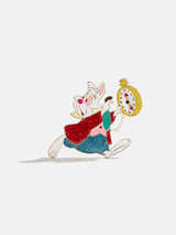 BaubleBar Disney White Rabbit Pin - White Rabbit -
Alice in Wonderland pin