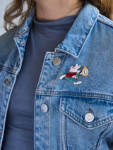 BaubleBar Disney White Rabbit Pin - White Rabbit -
Alice in Wonderland pin