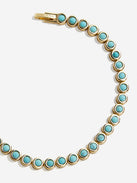 Nina Semi-Precious Bracelet - Gold/Turquoise