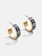 BaubleBar Eyes On Eyes Hoop Earrings - Gold/Blue -
Cyber Monday Ends Soon: EXTRA 30% off sale. Prices as marked.