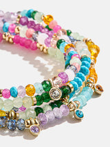 BaubleBar Indya Semi-Precious Layered Bracelet Set - Multi -
Set of five beaded stretch bracelets