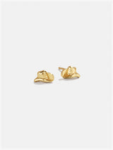 BaubleBar 18K Gold Just For Fun Earrings - Cowboy Hat -
18K gold plated sterling silver