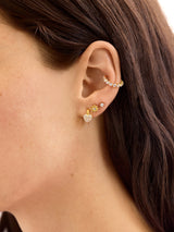 BaubleBar 18K Gold Heart Delicate Hoop Earrings - Puffy Pavé Heart -
It's Black Friday Week: Enjoy 30% off.