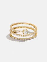 BaubleBar 18K Gold Celine Ring - Gold/Pavé -
It's Black Friday Week: Enjoy 30% off.
