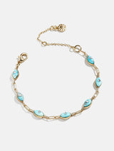 BaubleBar Yara Evil Eye Bracelet - Gold/Blue -
Semi-precious evil eye bracelet