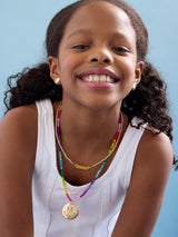 BaubleBar Lil' Smiley Kids’ Locket Necklace - Smiley Face - 
    Get Gifting Early: 20% Off Custom