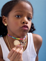 BaubleBar Lil' Smiley Kids’ Locket Necklace - Smiley Face - 
    Get Gifting Early: 20% Off Custom