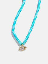 BaubleBar High Energy Semi-Precious Necklace - Evil Eye -
Evil Eye semi-precious necklace