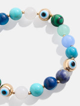 BaubleBar Evil Eye Semi-Precious Stretch Bracelet - Blue -
Evil eye semi-precious bracelet