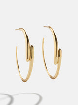 BaubleBar 18K Gold Ella Hoop Earrings - Gold -
18K gold plated sterling silver
