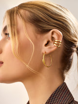 BaubleBar 18K Gold Ella Hoop Earrings - Gold -
18K gold plated sterling silver