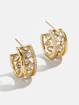 BaubleBar 18K Gold Julia Earrings - Gold/Pavé -
UP TO 80% OFF SALE