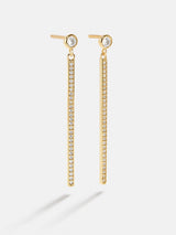 BaubleBar 18K Gold Bella Earrings - Gold/Pavé -
18K gold plated sterling silver, Cubic Zirconia