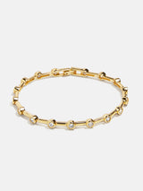 BaubleBar Eve 18K Gold Tennis Bracelet - Gold/Pavé -
Cubic zirconia, 18K gold plated sterling silver