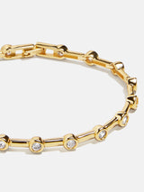 BaubleBar Eve 18K Gold Tennis Bracelet - Gold/Pavé -
Cubic zirconia, 18K gold plated sterling silver
