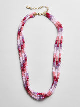 BaubleBar Lena Semi-Precious Layered Necklace - Pink -
3-in-1 necklace for easy styling