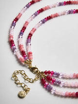 BaubleBar Lena Semi-Precious Layered Necklace - Pink -
3-in-1 necklace for easy styling