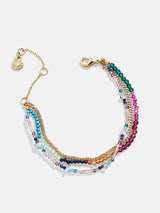 BaubleBar Rowan Semi-Precious Layered Bracelet - Santorini -
Colorful bracelet with multiple chains