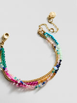 BaubleBar Rowan Semi-Precious Layered Bracelet - Santorini -
Colorful bracelet with multiple chains