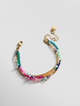 BaubleBar Rowan Semi-Precious Layered Bracelet - Santorini -
Colorful bracelet with multiple chains