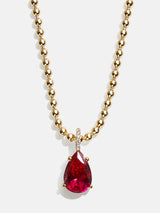 BaubleBar Esther 18K Gold Plated Sterling Birthstone Necklace - Ruby -
Black Friday Deal