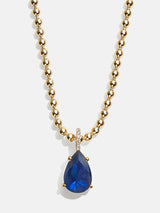 BaubleBar Esther 18K Gold Plated Sterling Birthstone Necklace - Sapphire -
Black Friday Deal