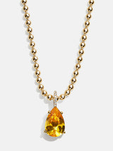 BaubleBar Esther 18K Gold Plated Sterling Birthstone Necklace - Topaz -
Black Friday Deal