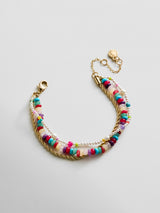 BaubleBar Rowan Semi-Precious Layered Bracelet - Mallorca -
Colorful bracelet with multiple chains