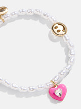 BaubleBar Sunshine & Rainbows Kids' Charm Bracelet - Heart -
Kids' pearl charm bracelet