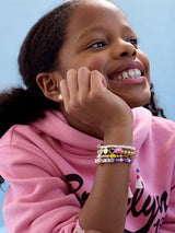 BaubleBar Sunshine & Rainbows Kids' Charm Bracelet - Heart -
Kids' pearl charm bracelet