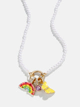 BaubleBar Sunshine & Rainbows Kids' Charm Necklace - Over The Rainbow -
Pearl charm necklace