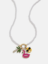 BaubleBar Vacation Mode Kids’ Charm Necklace - Palm Tree -
Kids' vacation charm necklace