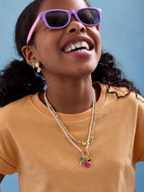 BaubleBar Vacation Mode Kids’ Charm Necklace - Palm Tree -
Kids' vacation charm necklace