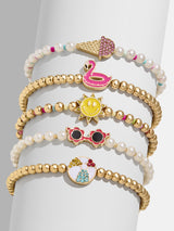 BaubleBar Vacation Mode Kids’ Bracelet Set - Sun -
Set of five stretch bracelets