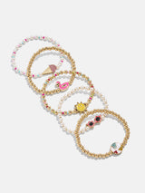BaubleBar Vacation Mode Kids’ Bracelet Set - Sun -
Set of five stretch bracelets