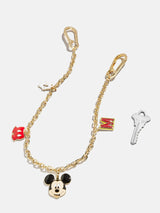 BaubleBar Disney Mickey Mouse Motif Bag Charm - Mickey Mouse - 
    Gold chain bag charm with Mickey Mouse motifs