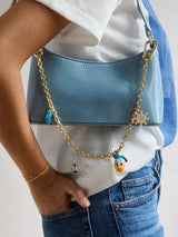 BaubleBar Disney Donald Duck Motif Bag Charm - Donald Duck -
Gold chain bag charm with Donald Duck motifs
