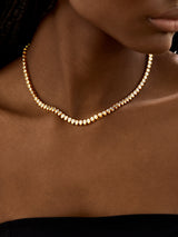 BaubleBar 18K Gold Geraldine Tennis Necklace - Gold/Pavé -
Limited Time: Enjoy 20% Off