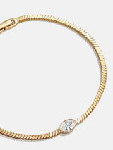 BaubleBar Lana 18K Gold Bracelet - Gold/Pavé -
Crystal bezel, 18K gold plated sterling silver