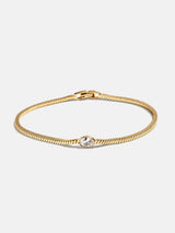 BaubleBar Lana 18K Gold Bracelet - Gold/Pavé -
Crystal bezel, 18K gold plated sterling silver