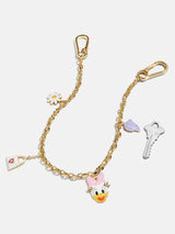 BaubleBar Disney Daisy Duck Motif Bag Charm - Daisy Duck -
Gold chain bag charm with Daisy Duck motifs
