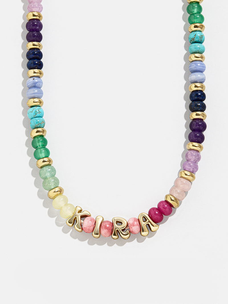 Semi-Precious Custom Bubble Necklace - Semi-Precious Bubble