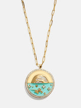 BaubleBar 18K Gold Ocean Reversible Pendant Necklace - Aqua - 
    EXTRA 20% Off Sale. Prices as marked.