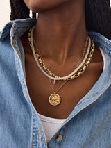 BaubleBar 18K Gold Ocean Reversible Pendant Necklace - Aqua - 
    EXTRA 20% Off Sale. Prices as marked.
