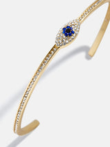 BaubleBar Evil Eye Cuff Bracelet - Evil Eye - 
    Crystal bracelet for stacking
