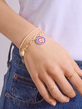 BaubleBar MLB Charm Bracelet - Chicago Cubs - 
    MLB charm bracelet