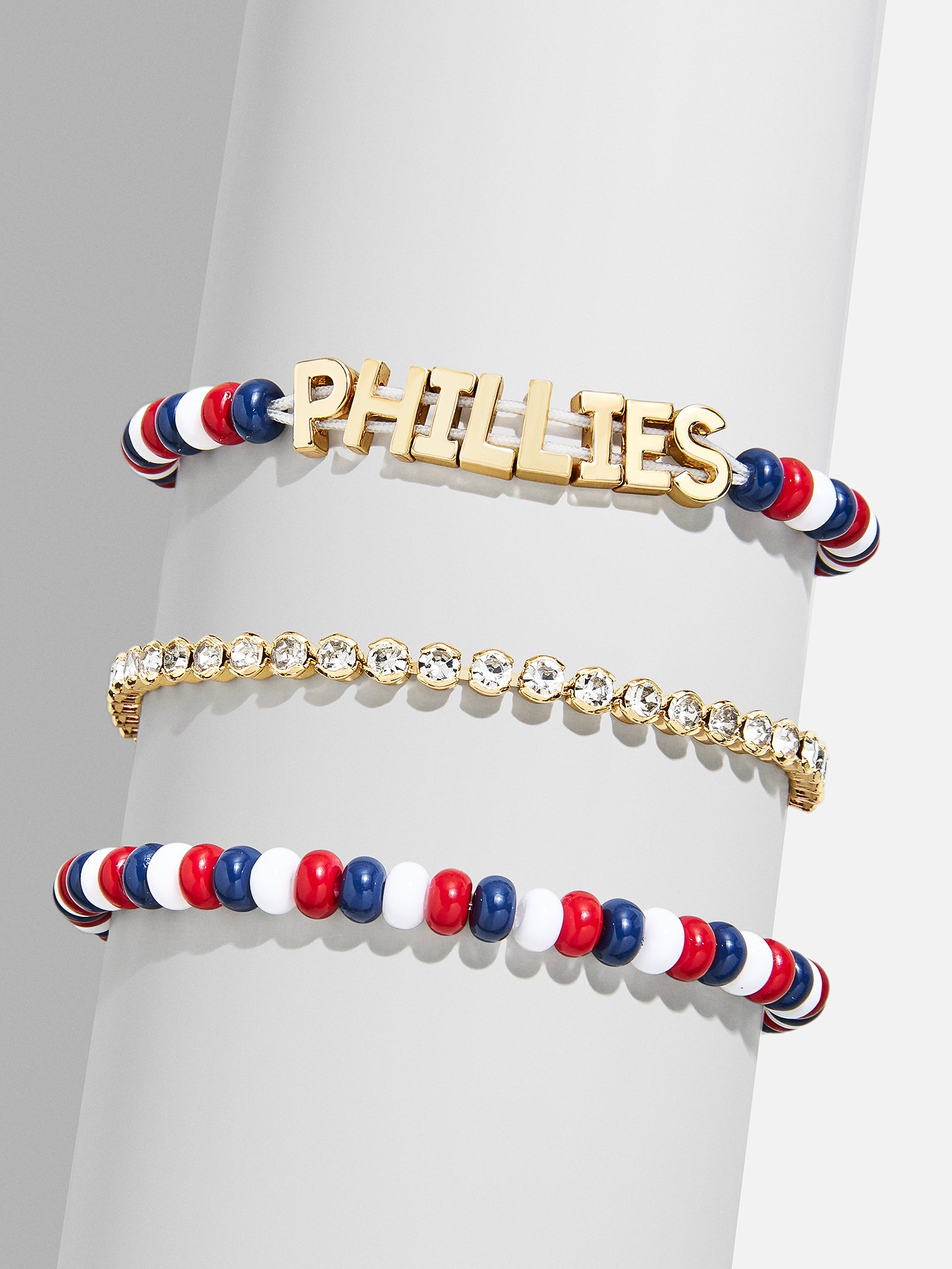 WEAR By Erin Andrews x BaubleBar Philadelphia Phillies Bracelet Set - Philadelphia Phillies