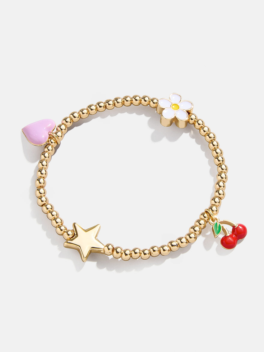 Made You Smile Kids' Charm Bracelet - Cherry
